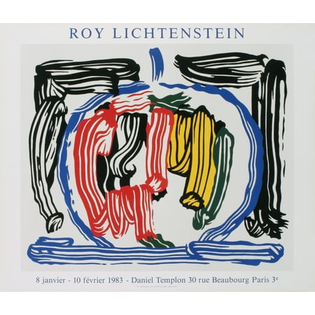 Roy Lichtenstein Lithograph - Roy Lichtenstein-Apple-1983 Lithograph