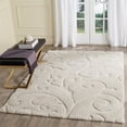 thumbnail image 2 of Safavieh Florida Shag Collection SG455-1111 Scrolling Vine Cream and Cream Square Area Rug (6'7" Square), 2 of 5