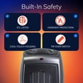 thumbnail image 4 of Lasko 754201 Gray 1500W 2 Speed, Tip-Over Switch, Thermostat Ceramic Space Heater, 4 of 16