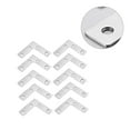 thumbnail image 4 of 10pcs L en Forme de Plat Table Chaise Coin Accolade Acier Inoxydable Support Meubles Renforcement Matériel, 4 of 9