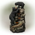 thumbnail image 4 of Alpine Corporation 20" x 16" x 36" Outdoor Polyresin Bears Rainforest Corded Electric Fountain, Brown, 4 of 11