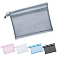 thumbnail image 6 of Matoen Double-Layer Mesh Zipper Pouch Bags - Transparent Zipper File Bag with 2 Compartments, Lightweight Junior Organizer for Test Papers & Stationery - University & Office Essentials, 6 of 6