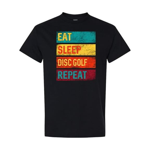 Inktastic Disc Golfer Eat Sleep Disc Golf Repeat T-Shirt