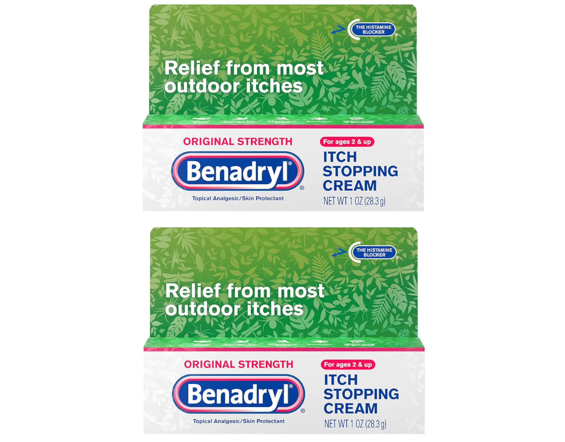 Benadryl Original Strength Itch Stoping Cream - 1 Oz, 2 Pack