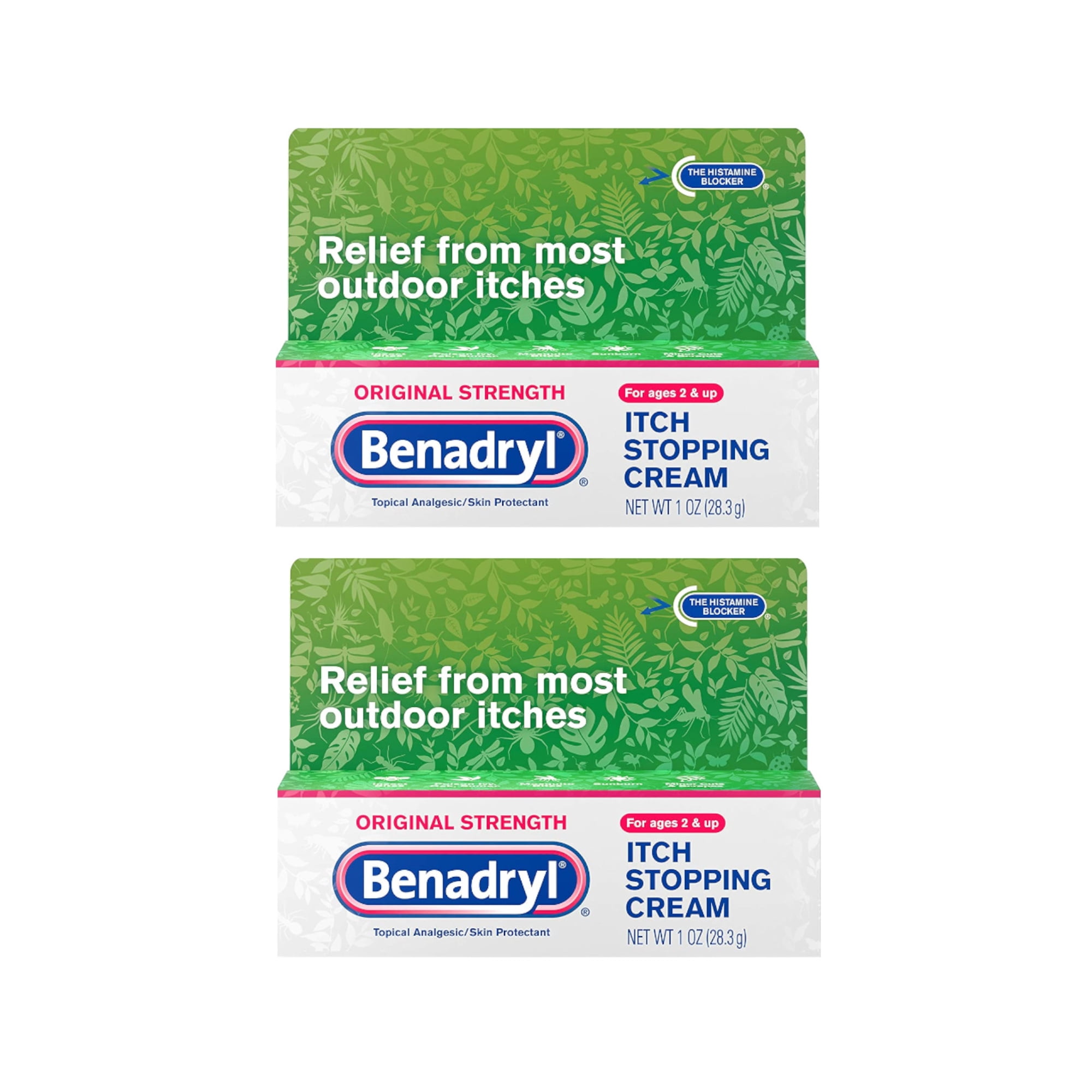 Benadryl Original Strength Itch Stoping Cream - 1 Oz, 2 Pack