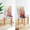 thumbnail image 5 of BZSMCE Chairs Slipcovers Dining Chair Covers Cozy Cat Coffee Time Creative Pattern, 5 of 7
