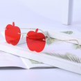thumbnail image 2 of 1Pc Apple-shape Sunglasses Funny Party Frameless Sunglasses Photography Prop, 2 of 3