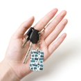 thumbnail image 5 of Goofa Modern Furniture Printed Rectangular Metal Keychain Bag Charm Floral Charm for Purse Keys Metal Keyring Gift for Women Accessories, 5 of 7