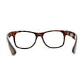 thumbnail image 2 of Classic Hipster Horn Rim Reading Glasses Tortoise +1.0, 2 of 4