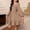 Khaki, variant on ITSAME Dress for Girls, Square Neck Backless Lantern Long Sleeve Summer Fashion Casual Ruffled Dress Army Green 6-7T