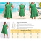 thumbnail image 4 of GRACE & GRANDEUR Vestido A-Line de Talla Grande para Mujeres con Cuello en V, Mangas con Volantes, Cintura Elástica y Bolsillos 3X Verde, 4 of 7