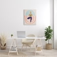 thumbnail image 5 of Stupell Industries Minimal Yoga Exercise Person Pink Blue Pattern Graphic Art Gallery-Wrapped Canvas Print Wall Art, 24x30, by June Erica Vess, 5 of 5