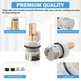 thumbnail image 3 of Rp25513 Ensemble de Tige de Robinet Compatible avec Delta Robinet à Deux Poignées Kit de Réparation avec Cartouches de Remplacement de Siège en Caoutchouc et Ressort Rp4993 pour Baignoire Douche Lavabo Salle de Bain Robinet Lot de 2, 3 of 5