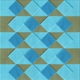 thumbnail image 1 of Ahgly Company Machine Washable Indoor Square Transitional Deep-Sea Green Area Rugs, 8' Square, 1 of 7