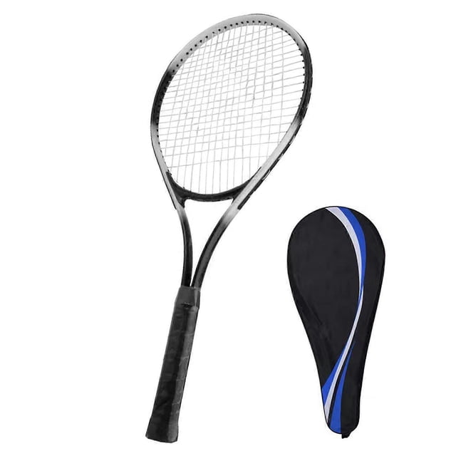 Raquette de tennis 27 pouces, ensemble d'entraînement pour débutants avec sac de transport, pour adultes, étudiants, femmes et hommes, noir