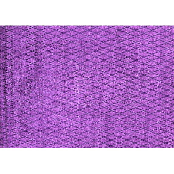 Ahgly Company Indoor Rectangle Oriental Purple Industrial Area Rugs, 7' x 9'