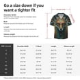 thumbnail image 5 of Balery Vintage Pattern Fox Camisa Casual de Manga Corta con Botones para Hombre, Texturizada, Estilo Cubano, para Playa, Verano-XX-Large, 5 of 5