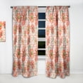 thumbnail image 2 of Designart 'Botanical Floral Retro I' Mid-Century Modern Curtain Panel, 2 of 5