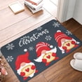 thumbnail image 5 of Haiem Three Cute Christmas Gnomes Front Door Mat Indoor Outdoor Entrance, Waterproof All-Season, All-Weather Doormat, Durable Flannel Fabric, Fade Resistant, Low Profile, 16x24in, 5 of 9