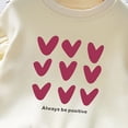 thumbnail image 6 of BOBOGOJP Kids Girls Christmas Sweatshirt Heart Printed Merry Christmas Shirts Crewneck Pullover Top Xmas Holiday Outfits Beige for Size 5-6 Years, 6 of 7