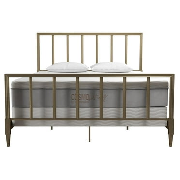 CosmoLiving by Cosmopolitan Blair Brass Metal Bed, King