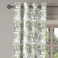 thumbnail image 3 of Ambesonne Tree Grommet Curtain, Swirled Lines Botanical, 50" x 63", Black Green White, 3 of 6