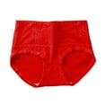 thumbnail image 5 of FCLoft Women's Cotton High Waisted Tagless Briefs Full Coverage Slight Tummy Control Underwear, 5 of 5