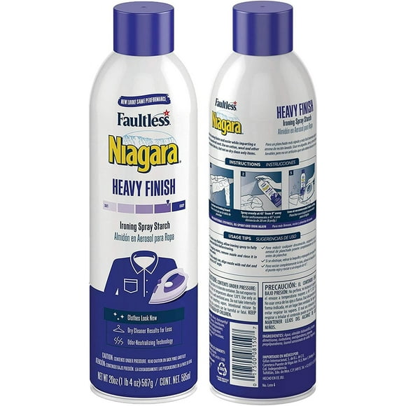 Faultless Heavy Finish Ironing Spray Starch (2 Pack)