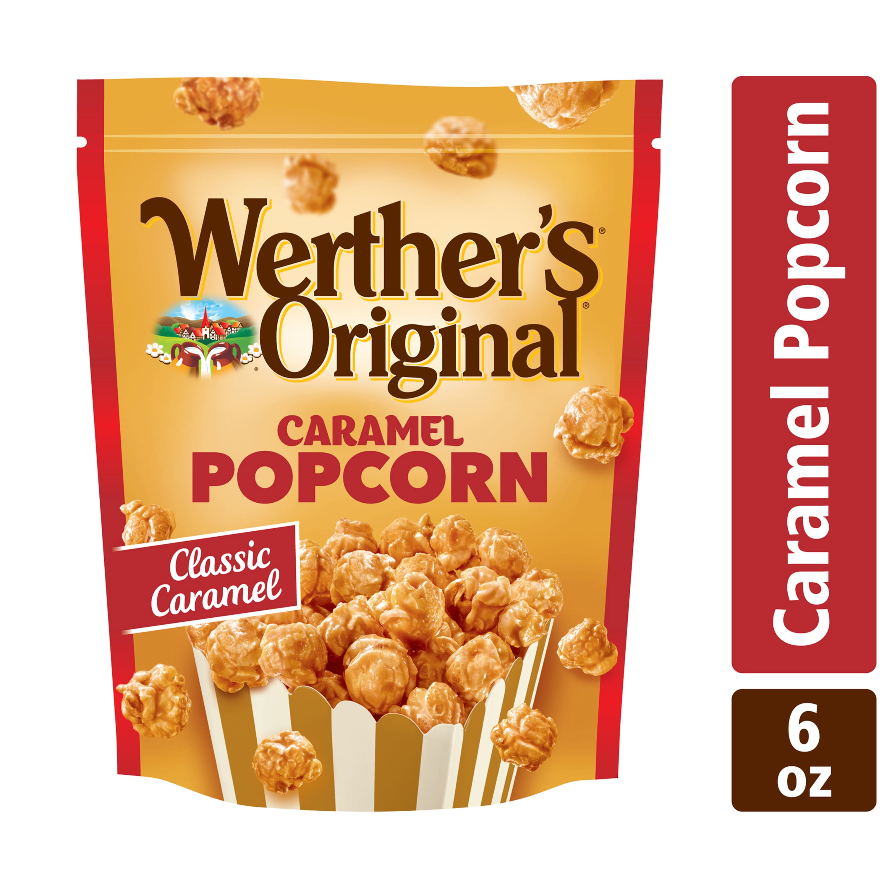Tidsplan udstødning flydende Werthers Original Caramel Popcorn, Resealable Pouch, 6 Oz - Walmart.com