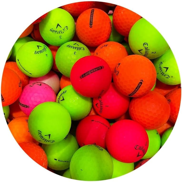 Pre-Owned Callaway Superhot Matte Color Mix Golf Balls, Good / AAA Quality, 48 Count, by Reload