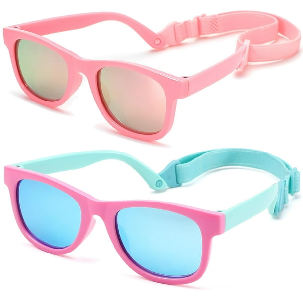 Lentes de Sol Flexibles Polarizados para Bebés NULOOQ 0-18 Meses Paquete de 2