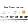 thumbnail image 3 of FEISEDY Classic Polarized Photochromic Sunglasses Driving Photosensitive Glasses B2444, 3 of 8