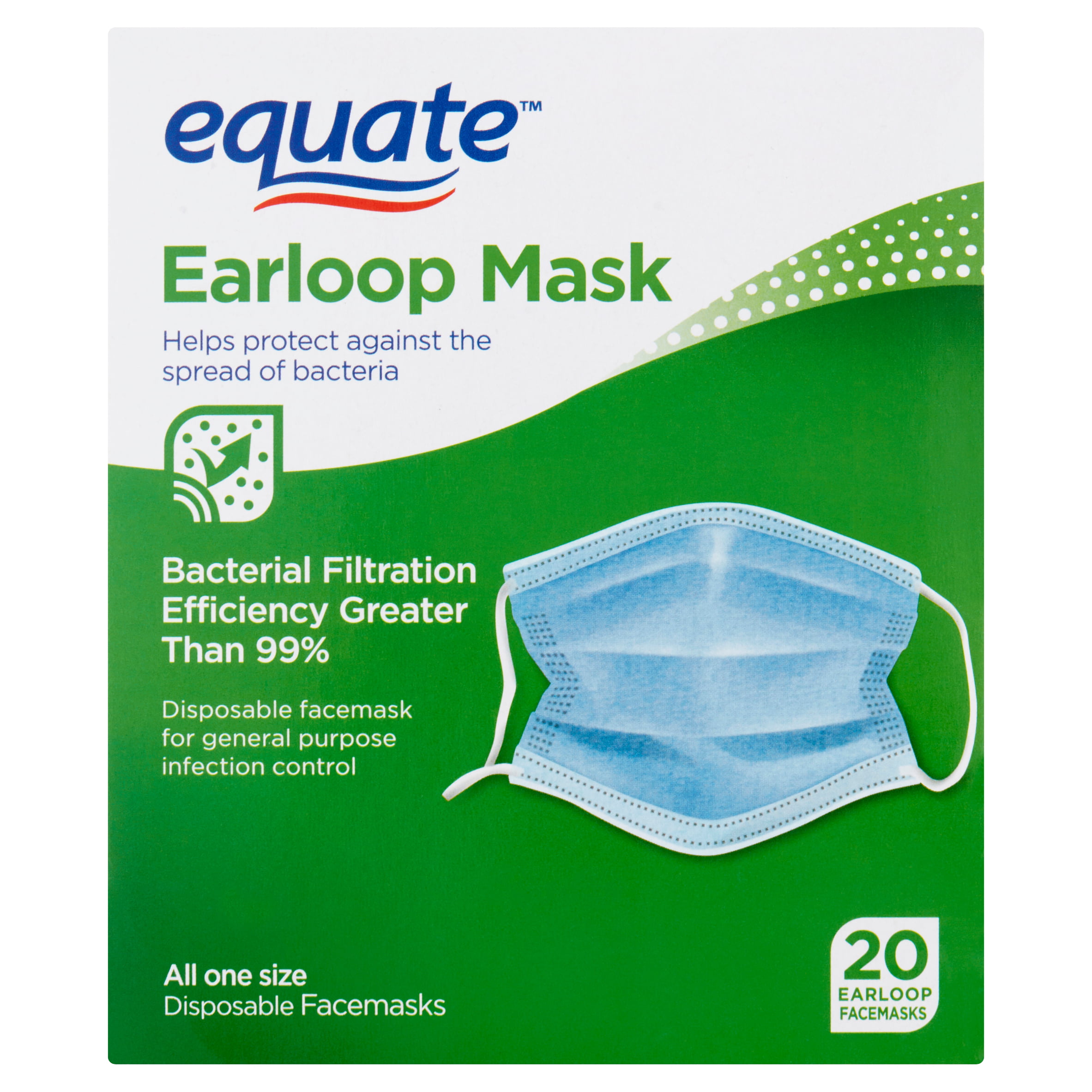disposable ear loop face masks medical germ protection