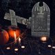 thumbnail image 3 of Decoraciones de Halloween de esqueleto de espuma para el hogar, suministros de fiesta de murciélago, accesorios de Casa de terror, lápida rasgada, 1 ud., 3 of 4