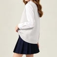 thumbnail image 3 of FAIOROI Unisex Kids School Uniform Sweater Vest V Neck Cotton Knit Sleeveless Top White 9-10T, 3 of 7