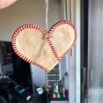 thumbnail image 4 of 5PCS Vintage Baseball Heart Tree Hanging Pendant DIY Handmade Jewelry Hole Beads Valentine's Day Pendant, 4 of 5