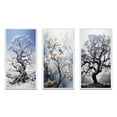 thumbnail image 2 of Designart "White Tree euphony Landscape III" Floral & Botanical Framed Wall Art Set Of 3 - Grey Tree Monochrome Frame Gallery Wall Set For Home Decor, 2 of 6