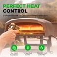 thumbnail image 4 of Nutrichef Outdoor Pizza Oven - Manual 360° Rotating Pizza Stone - Adjustable Heat - Includes Pizza Peel, Pizza Cutter, Stone, Cover, & Hose - Cook 12 Pizza in 60 Seconds - Long Handle, 4 of 5