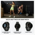 thumbnail image 3 of Garmin Venu 4®, 41mm, Advanced Health and Fitness GPS Smartwatch, Bright and Colorful Display, Built-In Flashlight, 10 Days of Battery Life, Slate with Black Silicone Band, 3 of 7