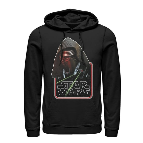 Men's Star Wars The Force Awakens Kylo Ren TIE Fighter Pull Over Hoodie Black Large