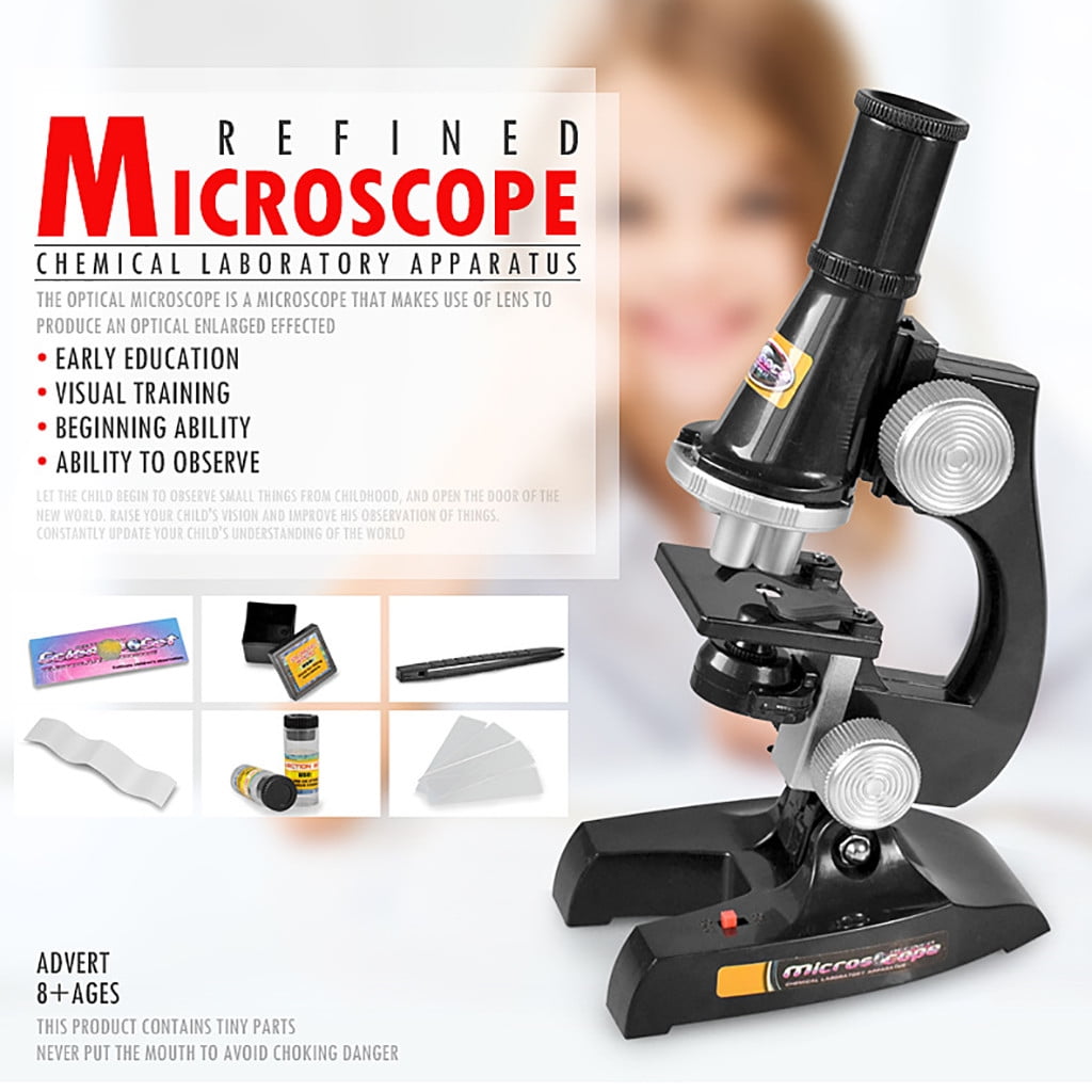 Scientist Kids Child Microscope Science Lab Light Educational Toy Christmas Gift 