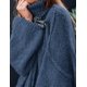 thumbnail image 5 of Suéter PRETTYGARDEN 2025 Cuello Alto Tejido Grueso Azul Talla L, 5 of 8