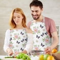 thumbnail image 3 of Pioneer Flower Floral Print Pattern Apron for Women and Men, Cotton Linen Waterproof with Pockets, Adjustable, 33x27 Inch for Kitchen, Gardening, BBQ, Salon, 3 of 6