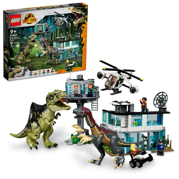 LEGO 6332803 Jurassic World Giganotosaurus & Therizinosaurus Attack (658 Pieces)
