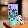 thumbnail image 4 of Queen of The Camper Tumbler Camping Gifts For Campers Woman from Husband Boyfriend Sisters Best Friend Coffee Cup with Lid 20oz Stainless Travel Mug, 4 of 6