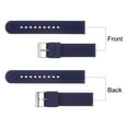 thumbnail image 4 of Uxcell Silicone Watch Band 24mm Rubber Watch Strap with Electroplated Stainless Steel Buckle for Men Women, Dark Blue, 4 of 6