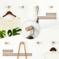 thumbnail image 3 of Wood Wall Hooks 4 Pack Coat Hooks Wall Mounted Solid Wooden Decorative Hat Hooks,Cloth Hanger Set 4(Beech Wood), 3 of 8