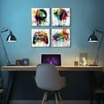 thumbnail image 6 of HFDF Game Wall Decor Gaming Art Graffiti Gamepad Headphones Canvas Pictures Gamer Room for Boys Street Pop Dorm Playroom Cave Teen Men Cool Video Painting Modern Artwork 4 Pcs 18x12inch Framed, 6 of 6