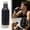 Black, variant on Stainless Steel Insulated Cup, Leak Proof 8.5 Fl Oz Vacuum Insulated Water Bottle with Cap Wristband And Buckle, Reusable Thermoses, Suitable For Travel Gym Cup Holder (Black)