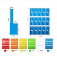 thumbnail image 4 of 1620Pcs/54 Sheets Cable Labels Tags Cable Markers Self Adhesive Cable Labels Waterproof Tear Wire Labels, 4 of 8